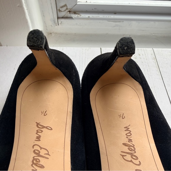 Sam Edelman | Black Suede Heels, 3” - Picture 9 of 14
